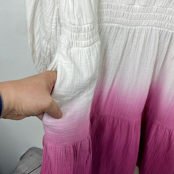 Universal Thread Women's GauzyTie-Dye Long Sleeve Tiered Dress Size XXL - Picture 10 of 15